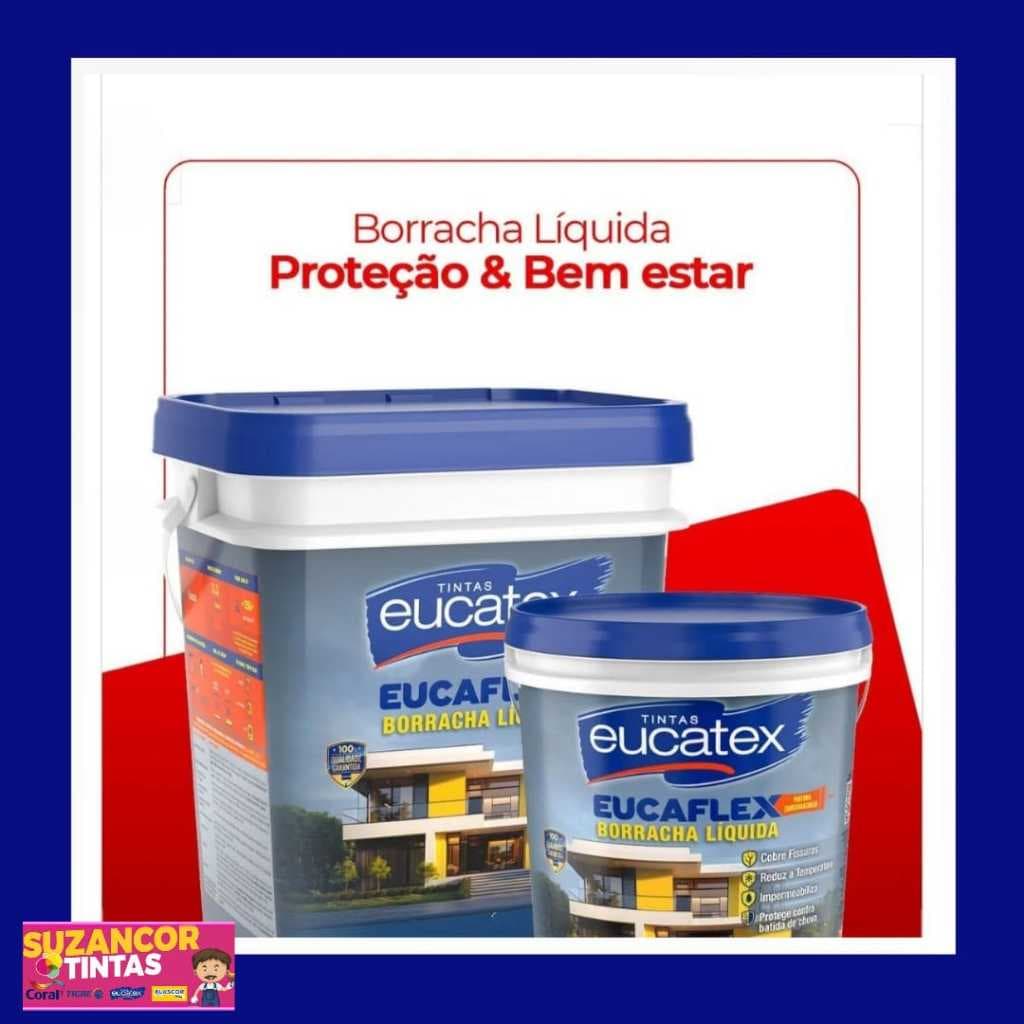 Borracha Liquida Impermeabilizaste Eucatex Fosco 20kg Varias Cores