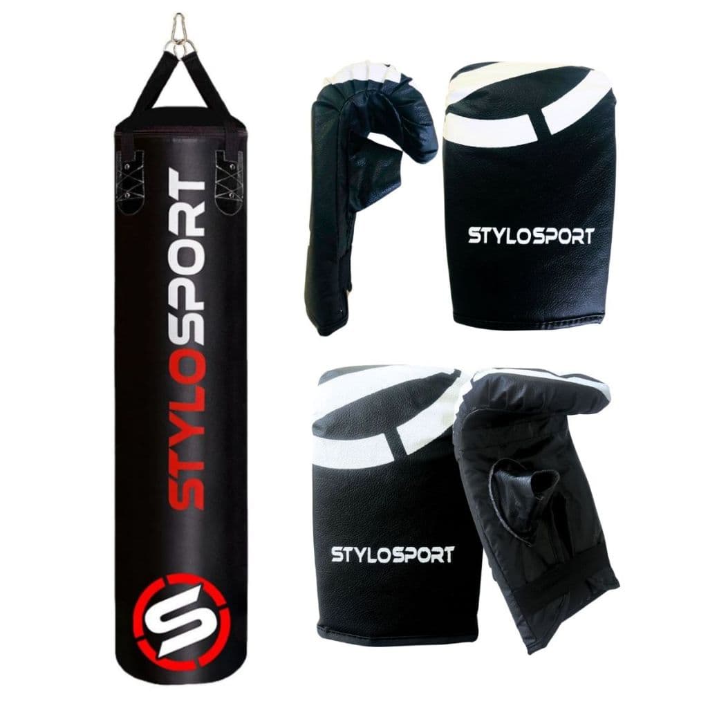 Saco De Boxe Pancada Muaythai Mma 160 + 2 Pares Luva Adulto