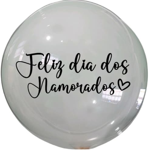 Adesivo Feliz dia dos Namorados 22x8,7Cm com 3 unidades para Bubble, Caixa Presente