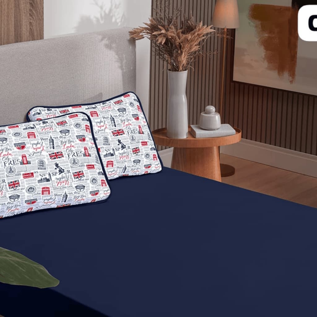 Jogo de Lençol Malha Casal Padrao 3 Peças Estampado Feminino Ou Masculino Várias Cores Luxo Macio