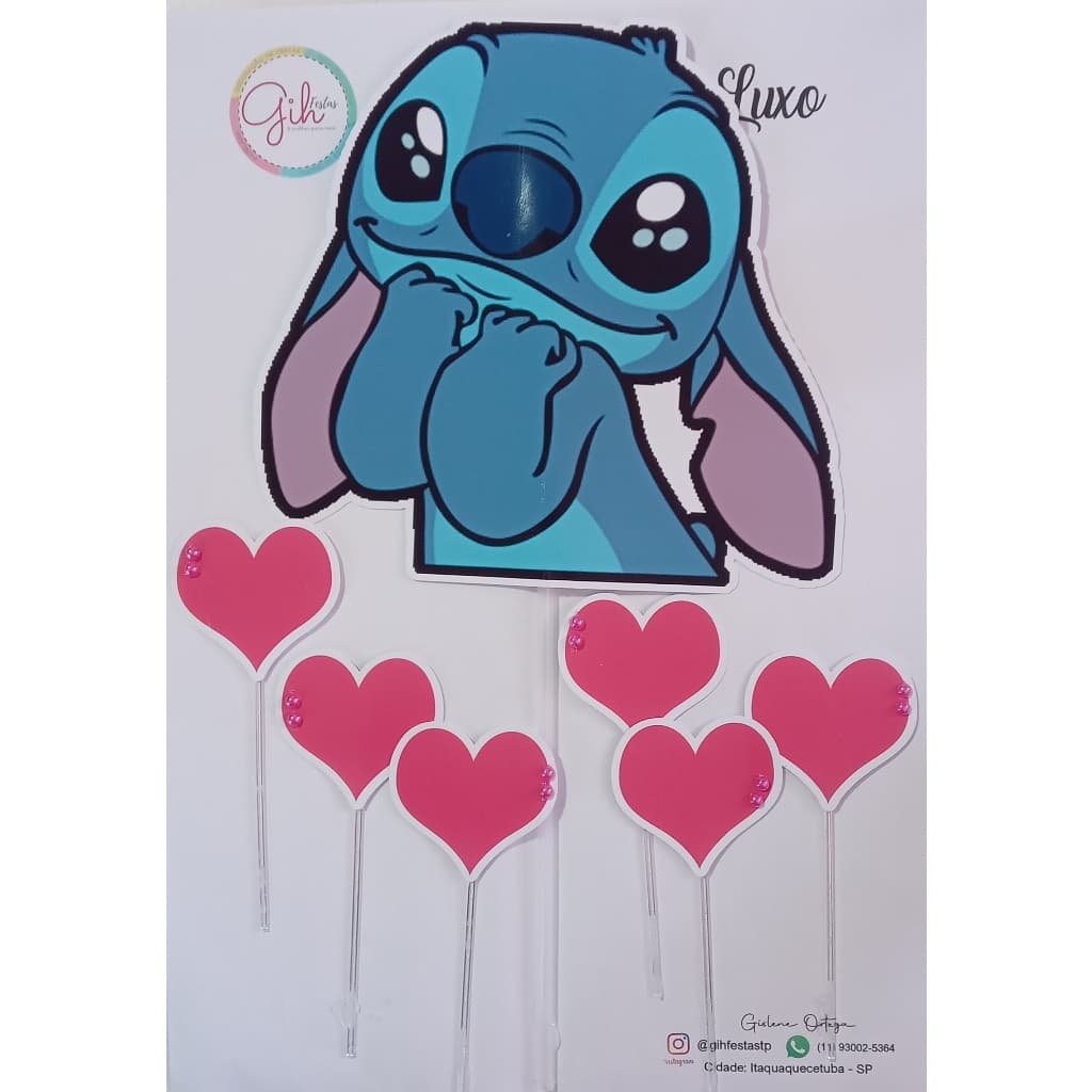 Topo de Bolo - Lilo & Stitch II