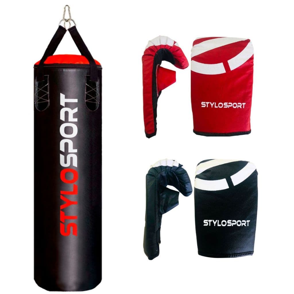 Saco De Pancada 120 Cm + 2 Luvas Bate-saco Infantil Stylo