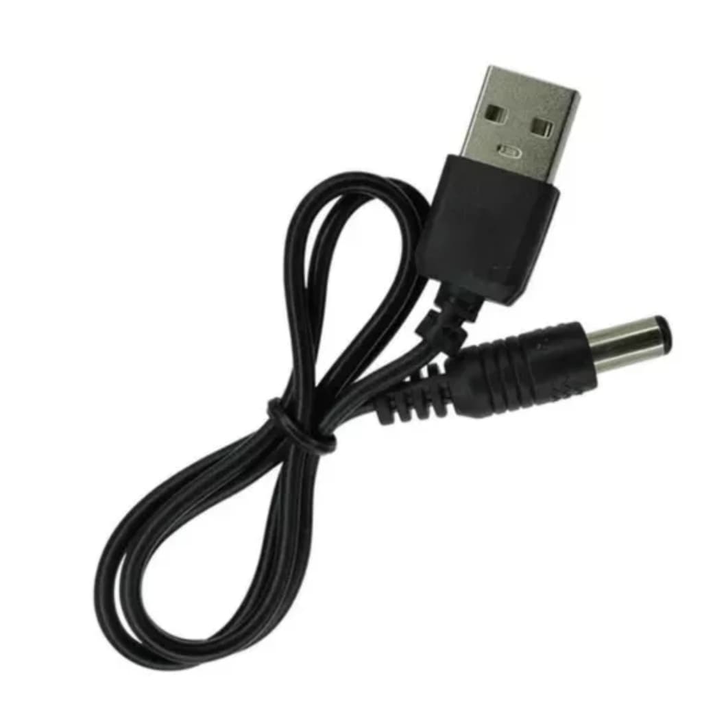 Cabo Forca Usb P/ Dc 3.5mm X 1.35mm 50cm Mini Caixa Som