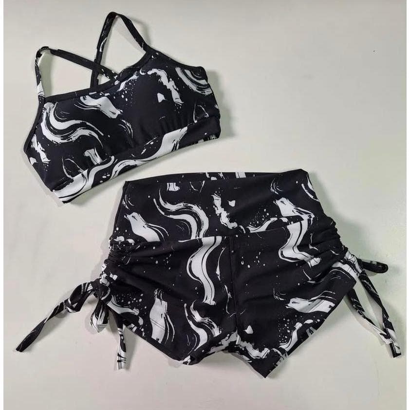 Conjunto Fitness Academia Top Short com Ajuste Lateral