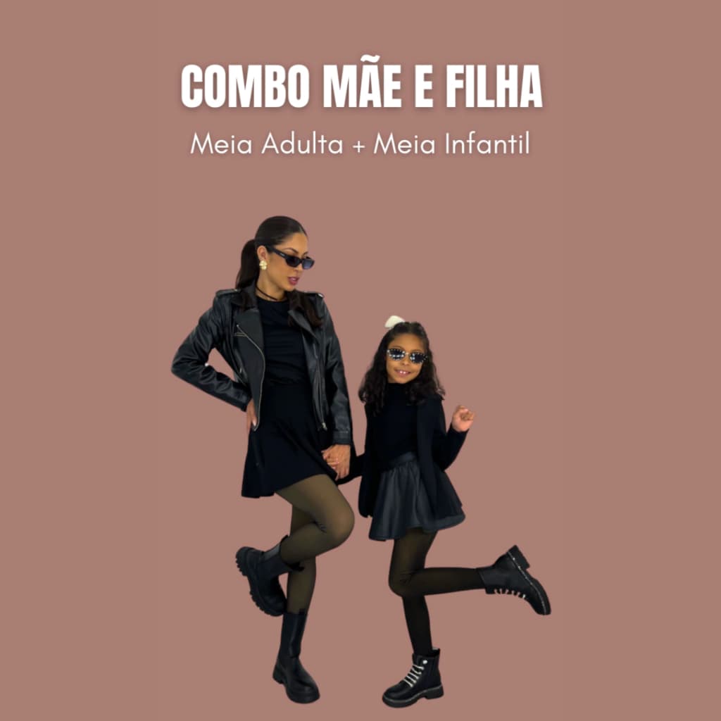 Kit Meia-Calça Térmica Adulto e Infantil  Mãe e Filha: – Estilo e Conforto no Frio