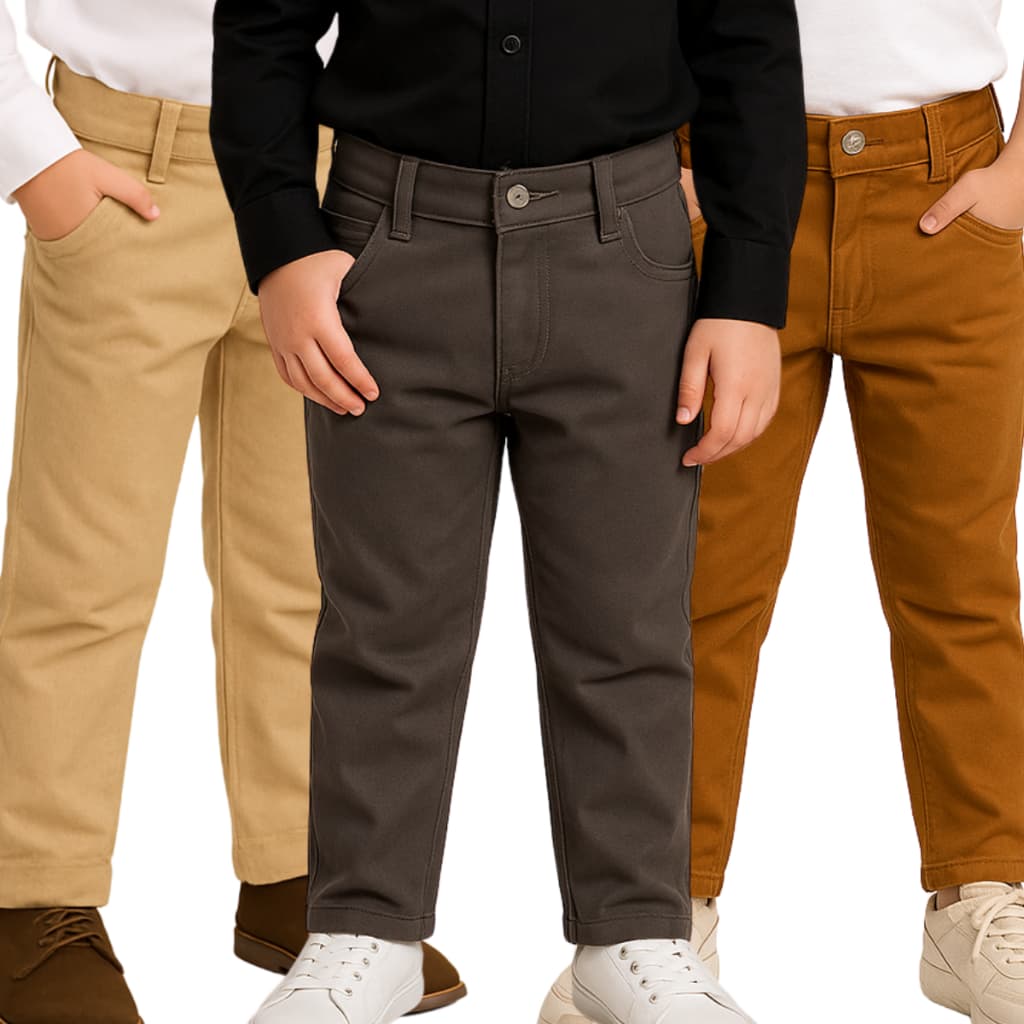 Kit 3 Calça Masculina Jeans Infantil Skinny Com Elastano