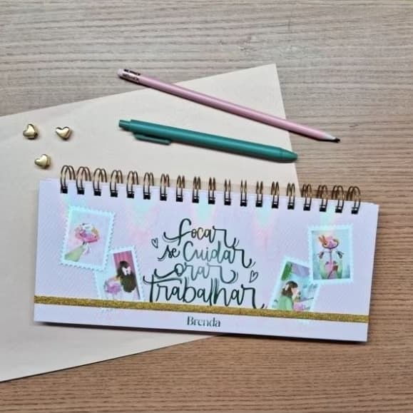 Planner de mesa personalizado | horizontal | Agenda semanal | Desk Planner