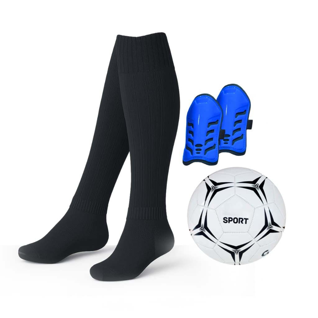 Kit Bola de Futebol + Meião Kids + Caneleira Pocket Infantil