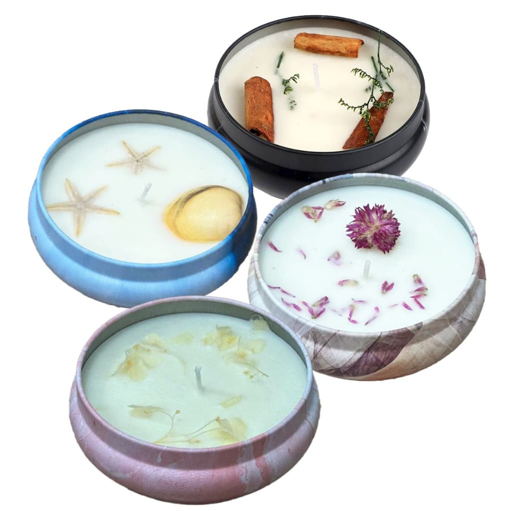 Vela Aromática Perfumada Decorativa Lata Metal