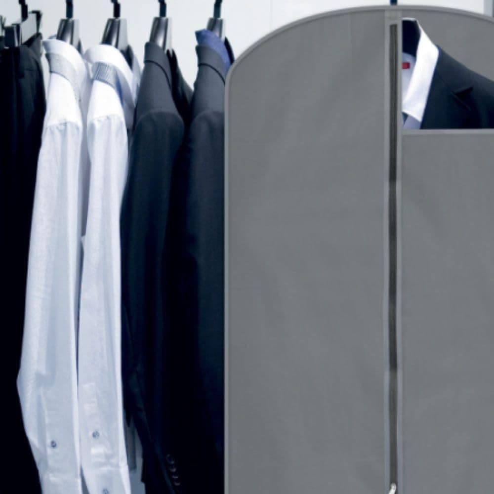 Capa Protetora De Roupa Para Terno Vestido Jaqueta Com Zíper Proteção