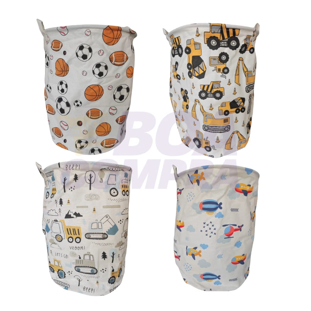 Cesto de Brinquedos e Roupas Cesto de Roupas Sujas Organizador Quarto Infantil 60litros