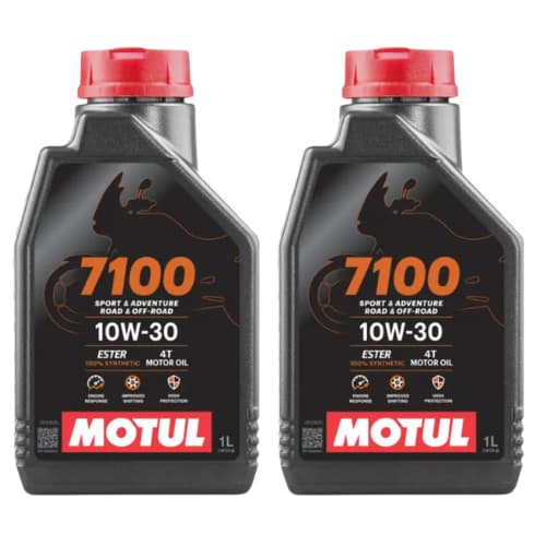 Kit 2 Óleos De Motor Motul Sintético 7100 10W30 4t Para Moto/quadriciclo