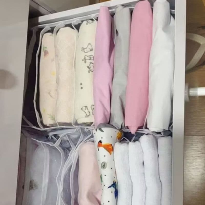 Kit 2 Colmeias Organizadoras M (40x25x10cm) – Ideal para Camisas, Shorts, Calças e Toalhas