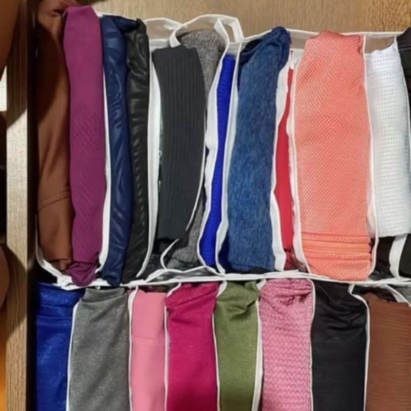 Kit 6 Colmeias Organizadoras M (40x25x10cm) – Ideal para Camisas, Shorts, Calças e Toalhas