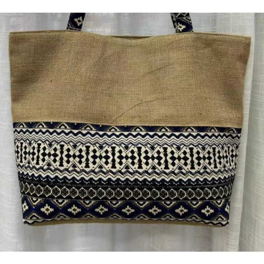 Bolsa Praia tribal feminino /bolsa de cultura antiga/bolsa de praia com padrão de metade inferior
