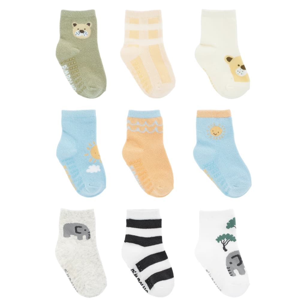 Kit 03 Pares de Meias Infantil Masc Tam 21 a 25 Algodão PIMPOLHO antiderrapante Idade 13 meses a 0