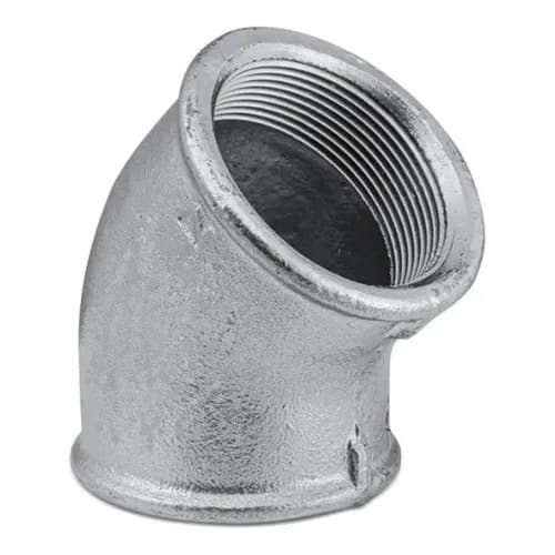 COTOVELO GALVANIZADO 45° F/F