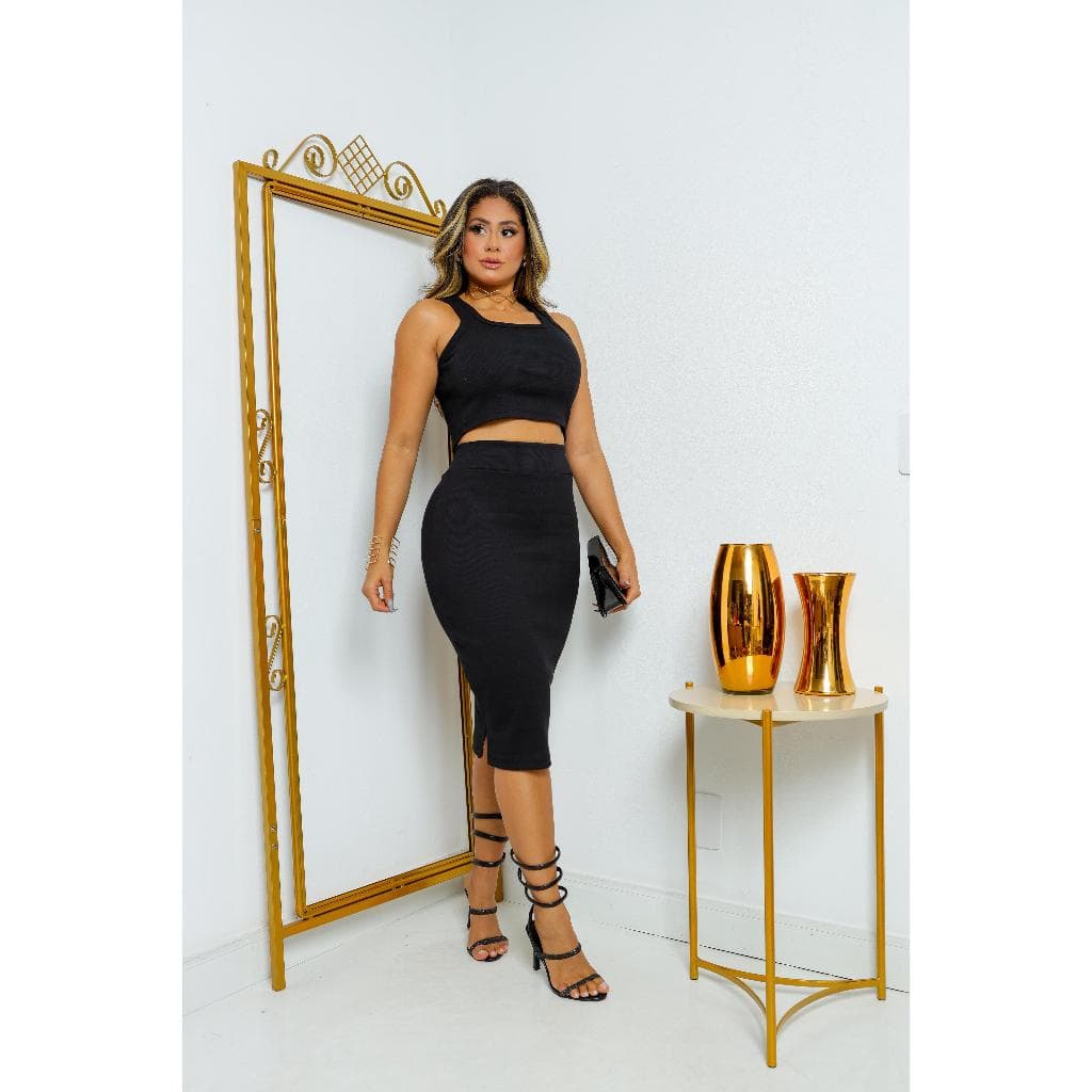CONJUNTO CROPPED REGATA SAIA RIBANA BLOGUEIRA