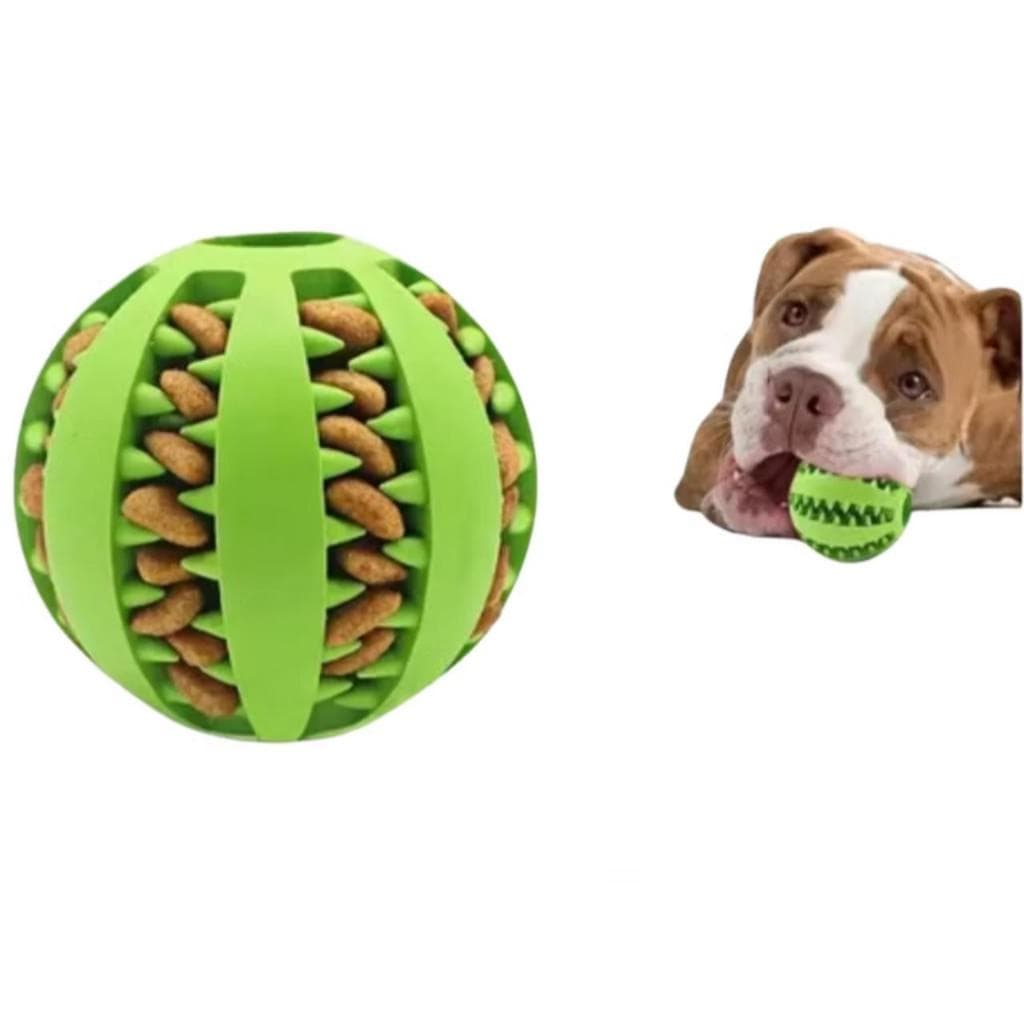 Bola para Cachorro Porta Petisco Mordedor Bolinha Interativo 5cm Brinquedo Pet Resistente