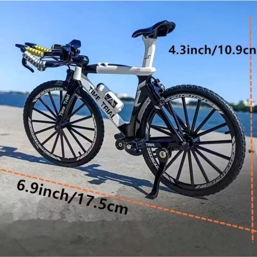 Bicicleta colorida Miniatura Mountain Bike Speed Em Metal Ciclismo Colecionável Presente Natal Menino Homem Mulher