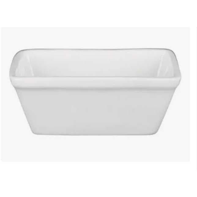 5 Porta Sache Retangular Branco De Porcelana