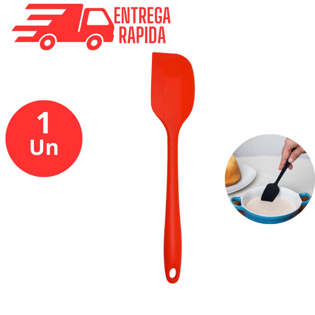 ESPÁTULA SILICONE 28,5 cm ESPATULA PÃO DURO SILICONE CASA COZINHA BUFFET  RESTAURANTE CONFEITRARIA BOLO BRIGADEIRO