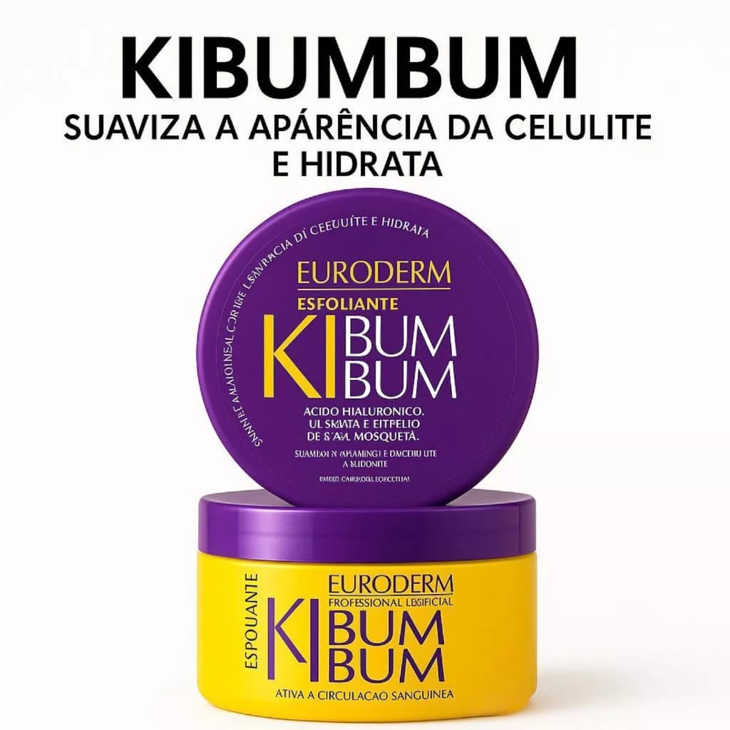 Ki Bumbum 300G Creme Esfoliante Para Tratamento para Celulite e Estrias Euroderm