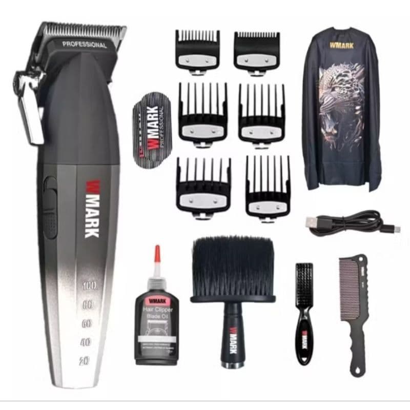 Maquina De Cortar Cabelo Wmark Ng 2038 Indicador Display Led