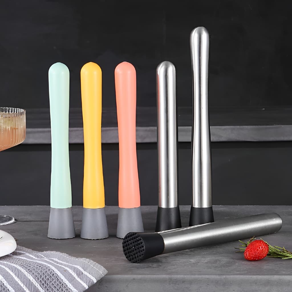 Amassador de Alimentos Manual em PP – Colorido, Resistente e Leve