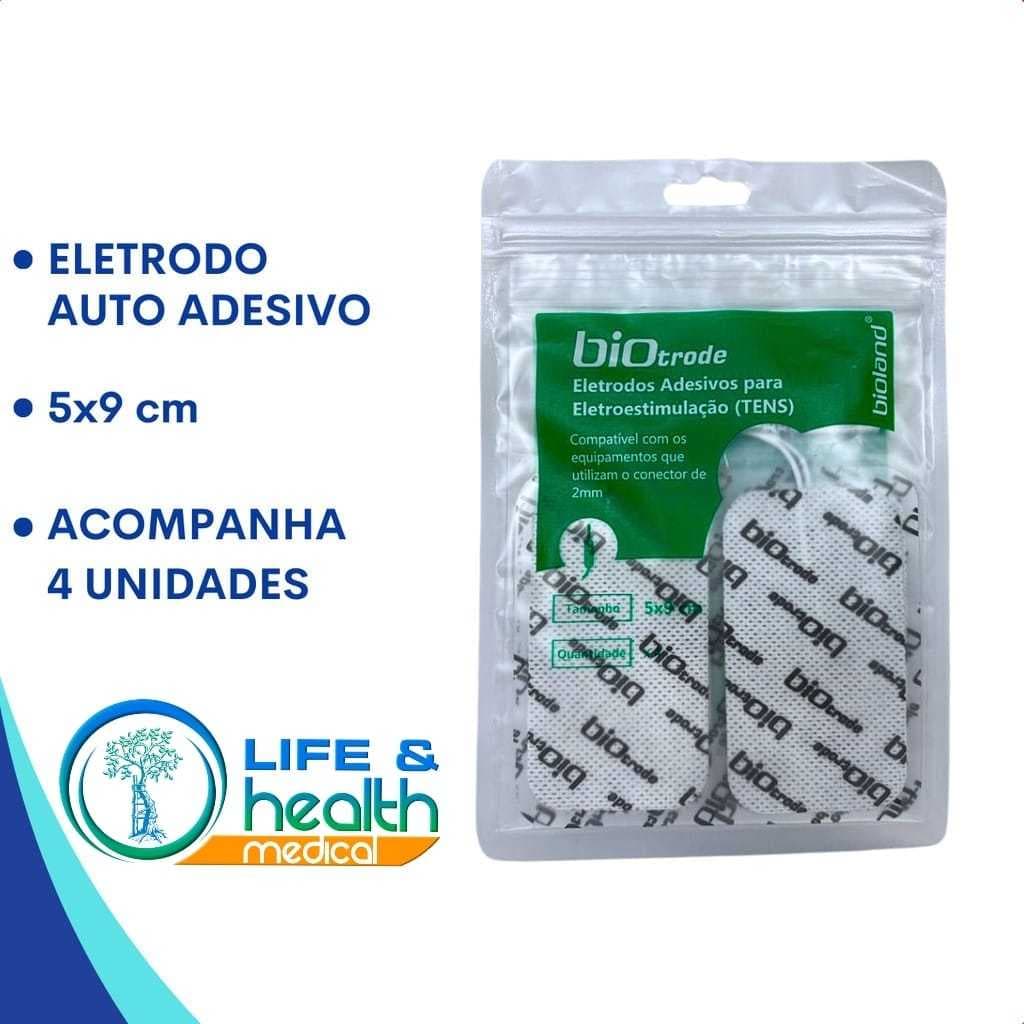 Eletrodo Autoadesivo Fisioterapia Massageador 5x9 cm Tens Fes