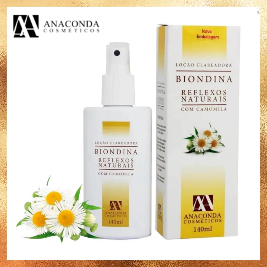Anaconda Biondina Clareador Reflexos Naturais Loção Clareadora Loiro Rapido - 140ml