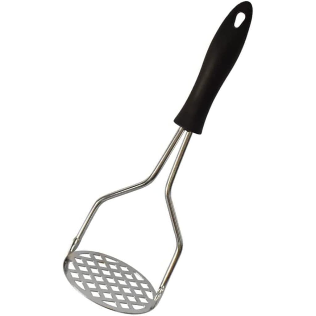 Amassador Batatas Espremedor Manual Legumes Multiuso Aço Inox Com Cabo Plastico Cozinha Multiuso COR SORTIDA