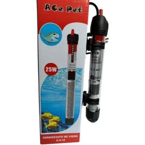 Termostato E Aquecedor p/ Aquários Ace Pet 25w Modelo X-618