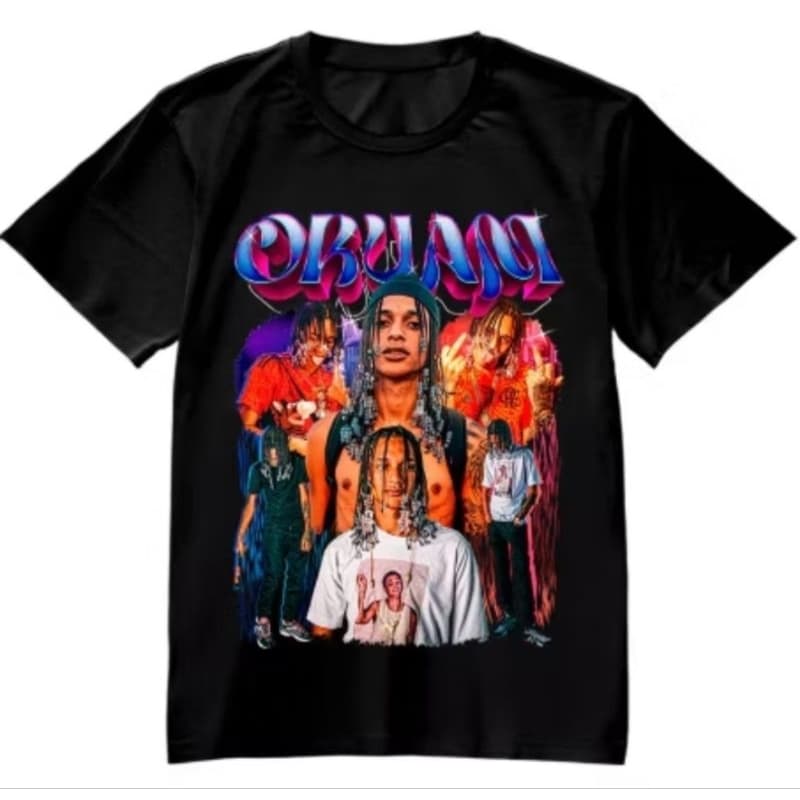 Camiseta Camisa Artista Trapper Oruam Unissex 100% Algodão