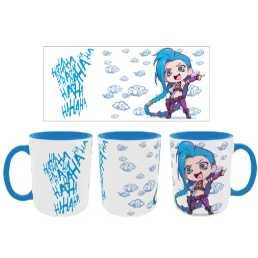 Caneca Jinx League of Legends/Arcane Personalizada