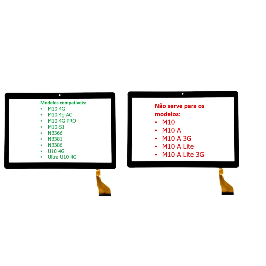 Touch Tablet Multilaser M10 4G AC - M10 4G Pro CQ1001-A1
