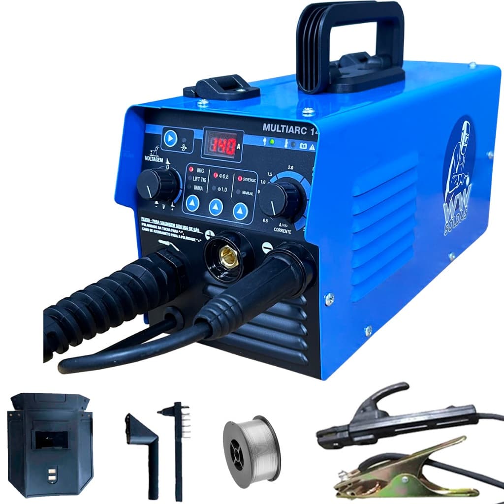 Máquina De Solda Inversora Multiprocesso Mig / Tig / MMA 145A 220V Multiarc 148 WWSoldas