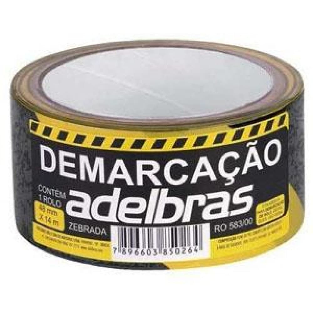 FITA DEMARCACAO SOLO ADELBRAS ZEBRADA 48X14