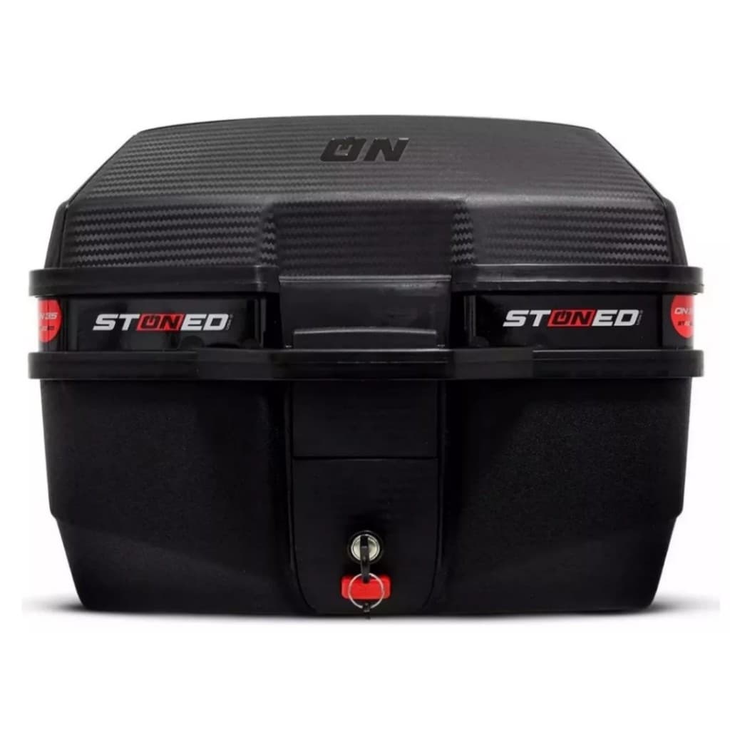 BAU BAULETO STONED 35 LITROS BASE UNIVERSAL PROMOÇÃO MOTOBOY + PARAFUSOS E CHAVE E EXCLUSIVO