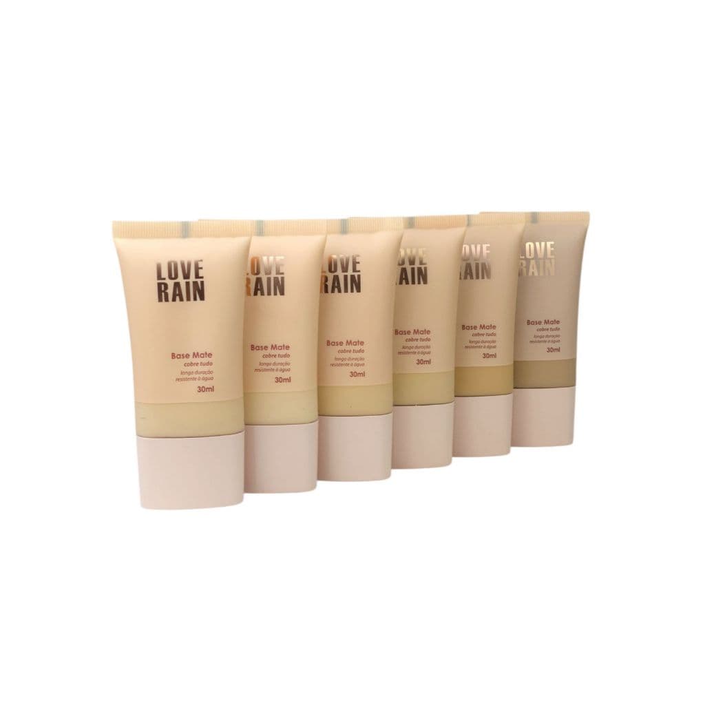 Base líquida Matte Alta cobertura Lové Rain