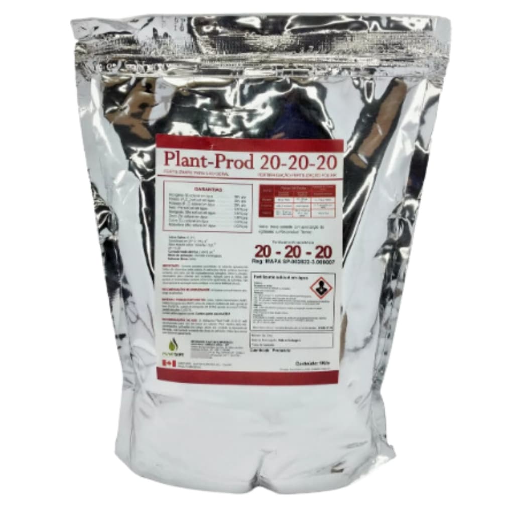 1Kg Nutriente Plant Prod Fertilizante 20-20-20 Hidroponia/Aquaponia