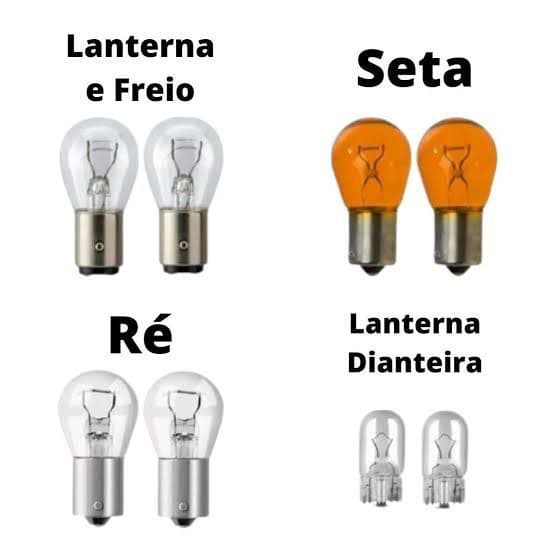 Lâmpadas Lanterna Traseira Sandero Logan Clio Symbol Megane
