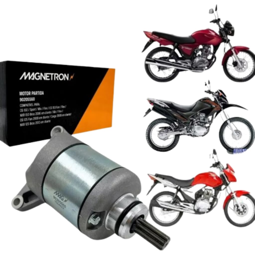 Motor de Partida CG150/Sport/Mix/Flex/CG150 Fan/ Flex/NXR 150