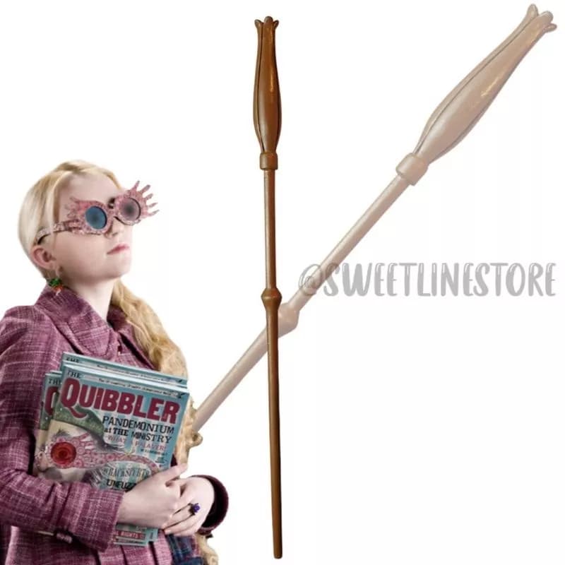 Varinha artesanal em biscuit da Luna Lovegood