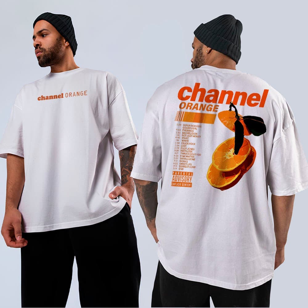 Camiseta Básica e Oversized Algodão Channel Orange Album Frank Ocean Arte Unissex