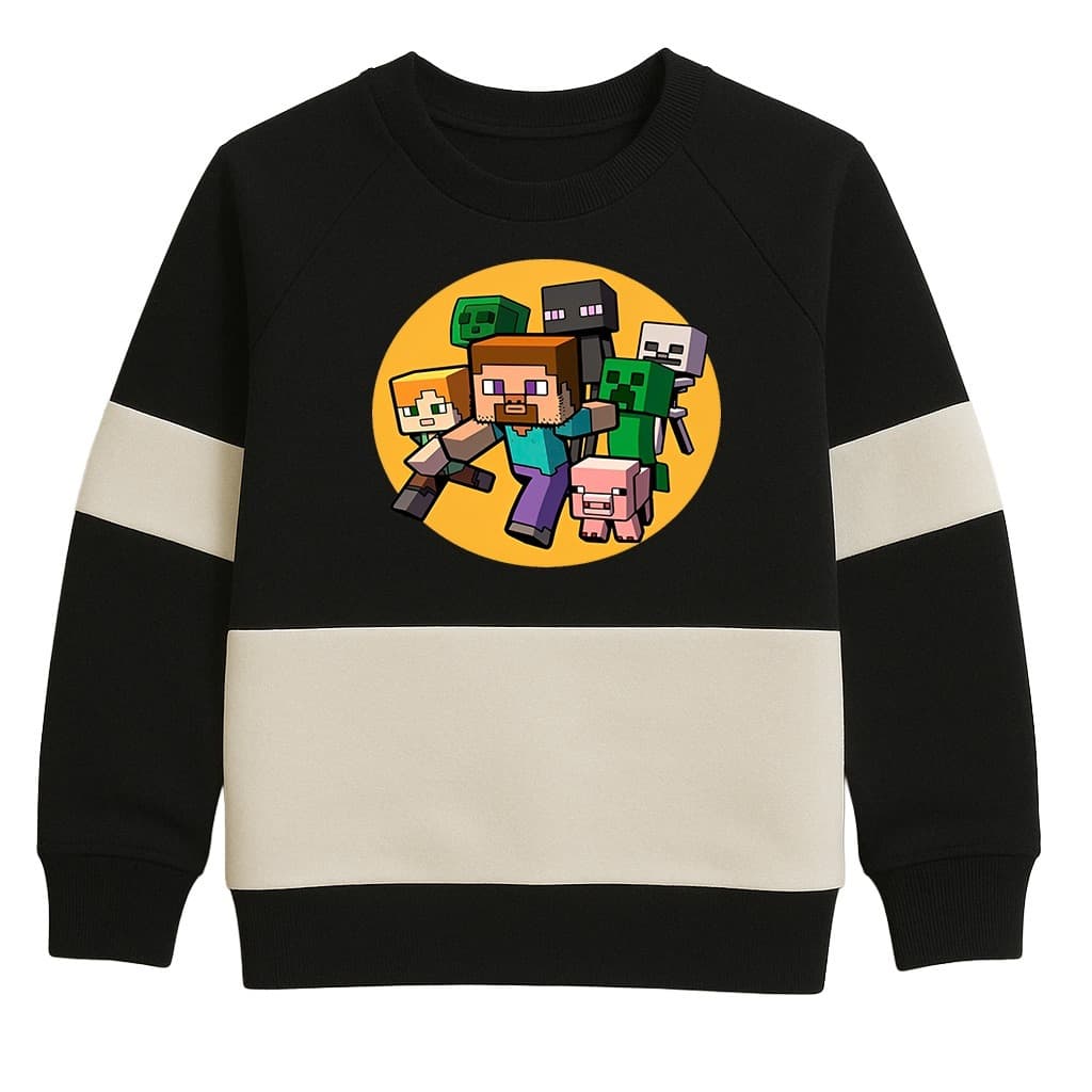 Moletom Infantil minecraft– Estampa Colorida, Unissex