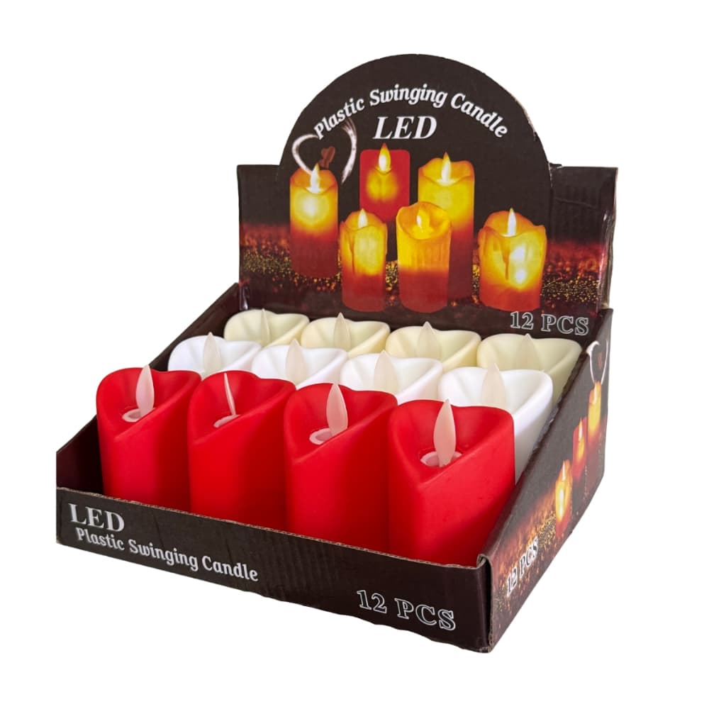 Kit Vela 12PÇS De Led Eletrônica Namorados Apaixonantes