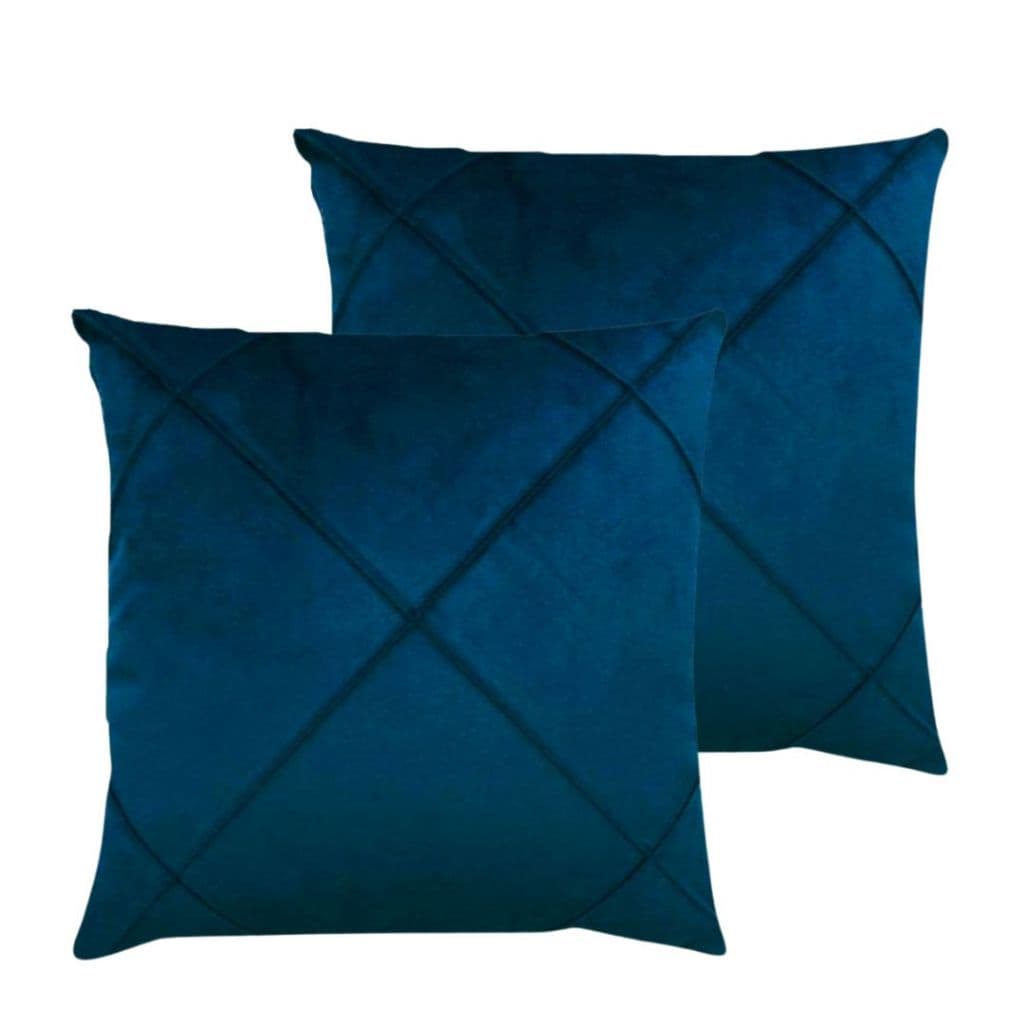 Kit Com 2 Almofadas Cheias 60x60cm Almofadão Suede Drapeada