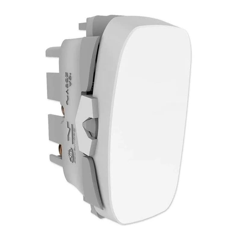 01 Unidade De Interruptor Simples 10A-250V Branco Gracia Alumbra (REF-85308)