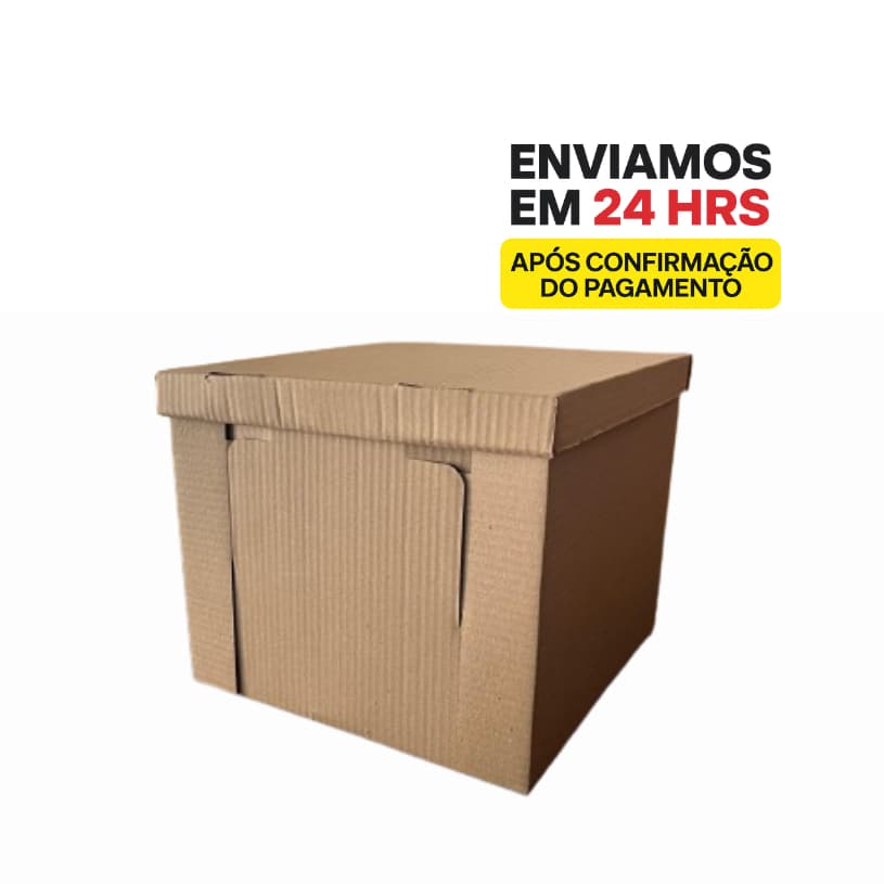 Caixa para Bolo Alto – Kit com 10 Unidades | Caixa de Papelão Reforçada para Bolo